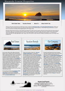 Oregon Coast website design